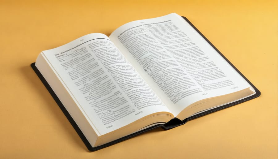 Stack of cannabis education books on wooden desk with reading materials in natural lighting